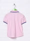 Футболка-поло блідо-рожева з контрастним оздобленням та вишивкою | 6540501 | фото 2