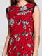 Сукня червона з принтом | 6540618 | фото 3