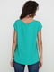 Блуза зеленая с принтом | 6540806 | фото 2
