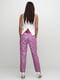 Рожеві штани з принтом | 6541124 | фото 2
