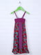 Сукня фіолетова з принтом | 6541176 | фото 2