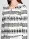 Жакет чорно-білий з візерунком | 6541457 | фото 3