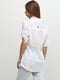 Сорочка білого кольору перфорована | 6541490 | фото 2