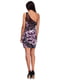 Сукня фіолетова з принтом | 6541719 | фото 2