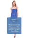 Сукня синього кольору з декоративною блискавкою | 6541845 | фото 4