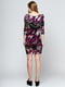 Сукня чорно-фіолетового кольору в квітковий принт | 6541870 | фото 2