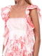 Платье розовое с принтом | 6541951 | фото 3
