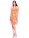 Платье оранжевое с принтом | 6542031
