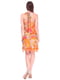 Сукня помаранчева з принтом | 6542031 | фото 2