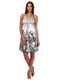 Сукня сірого кольору в квітковий принт | 6542111