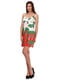 Сукня червоно-зеленого кольору в квітковий принт | 6542114