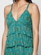 Сукня зеленого кольору з принтом | 6542131 | фото 3