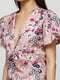 Блуза шелковая розовая с цветочным принтом | 6542159 | фото 3