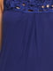 Сукня темно-синього кольору, декорована мереживом | 6542266 | фото 3