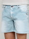Шорти джинсові бірюзового кольору | 6542449 | фото 3