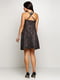 Сукня темно-коричнева з візерунком | 6542521 | фото 2