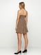 Сукня коричнева в горошок | 6542570 | фото 2