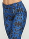 Штани розкльошені сині з принтом | 6542934 | фото 3