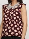 Блуза бордовая с цветочным принтом | 6543114 | фото 3