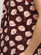 Блуза бордова з квітковим принтом | 6543114 | фото 4