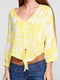 Блуза укороченная желтая | 6543534 | фото 3