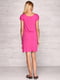 Сукня рожевого кольору з оригінальним оздобленням спереду | 6543578 | фото 2
