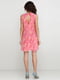 Платье розовое с принтом | 6543640 | фото 2