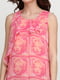 Платье розовое с принтом | 6543640 | фото 3