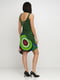 Сукня зелена з принтом | 6543795 | фото 2