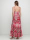 Платье розовое с принтом | 6543813 | фото 2