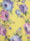 Блуза желтая с разноцветным цветочным принтом | 6544334 | фото 4