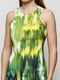 Платье зеленое с принтом | 6544484 | фото 3