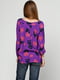 Блуза фиолетовая в цветочный принт | 6544865 | фото 2