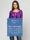 Блуза фиолетовая в цветочный принт | 6544865 | фото 4