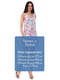 Сукня рожево-синього кольору в квітковий принт | 6544951 | фото 4