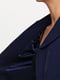 Жакет темно-синього кольору з поясом | 6544980 | фото 3