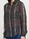 Блуза темно-серая со змеиным принтом | 6545180 | фото 3