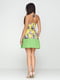 Сукня-бюстье жовто-зелена в квітковий принт | 6545210 | фото 2