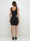 Сукня чорного кольору з контрастними вставками по бокам | 6545326 | фото 2