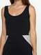 Сукня чорного кольору з контрастними вставками по бокам | 6545326 | фото 3