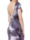 Сукня-міді фіолетового кольору в абстрактний притн | 6545366 | фото 3