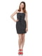 Сукня-міні чорного кольору в горошок | 6545367