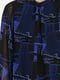 Туніка чорно-синього кольору в абстрактний принт | 6545529 | фото 4