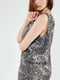 Сукня сіро-бежевого кольору принтована | 6545532 | фото 4
