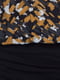 Сукня-міні чорно-коричневого кольору в абстрактний принт | 6545734 | фото 3