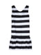 Сукня-міні чорно-біла в смужку | 6545736