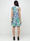 Сукня різнокольорова з принтом | 6545790 | фото 2
