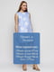 Сукня блакитна з принтом | 6545793 | фото 4
