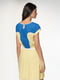 Сукня світло-жовтого кольору з блакитною кокеткою | 6545893 | фото 2