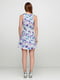 Сукня-міні фіолетово-синього кольору в квітковий принт | 6546199 | фото 2